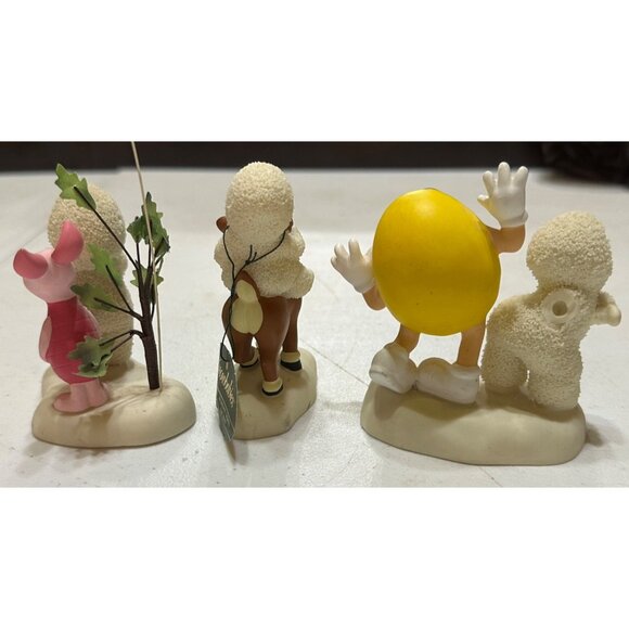 Vintage Set of 3 White Snowbabies Holiday Porcelain Figurines (SEE PICS/READ) - Picture 3 of 16